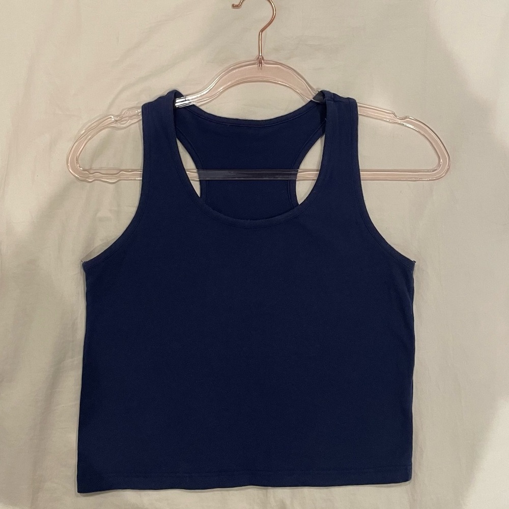 Cropped Racerback Tank Top - Size M - Picture 4 of 6